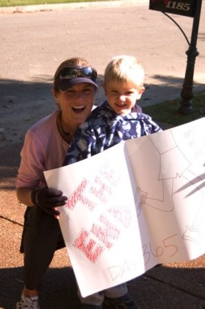 mother-and-son-happy-holding-poster